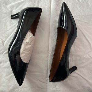 Aquatalia black patent pumps, size 12 W